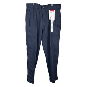 Tru Spec Mens Blue Ripstop Fire Resistant FR Cat 2 Ripstop Cargo Uniform Pants